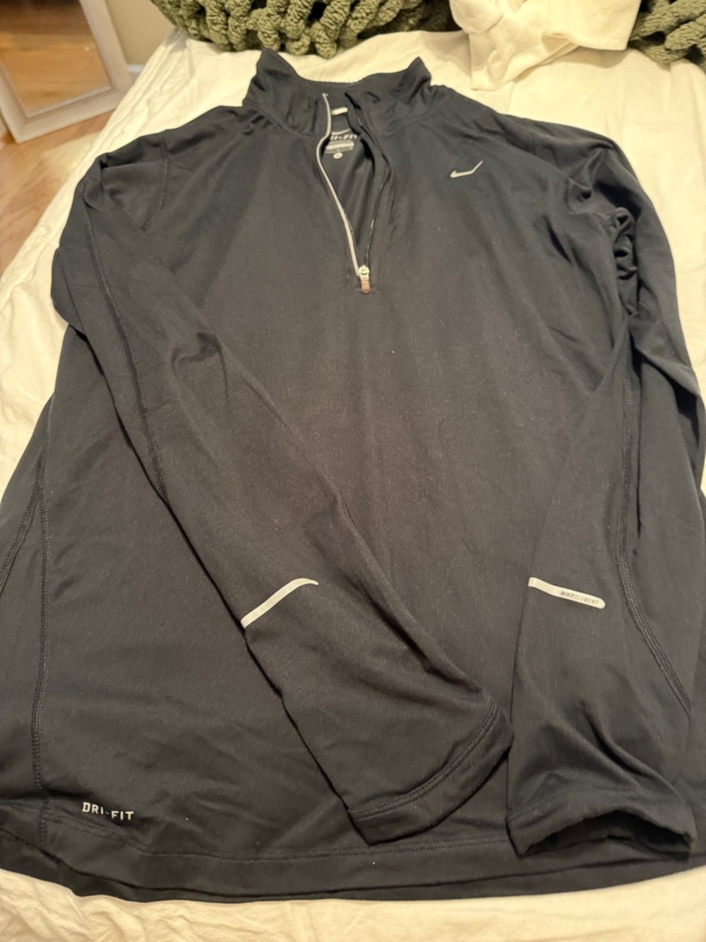 Nike Black Dri-FIT Half-Zip Running Top
